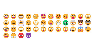 40 Microsoft 3D Animated Fluent Emojis 😀😃😁🙂😉🤩