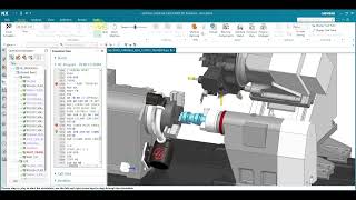 NX CAM Part Transfer Simulation - HaaS ST15Y | Real NC Code Verification