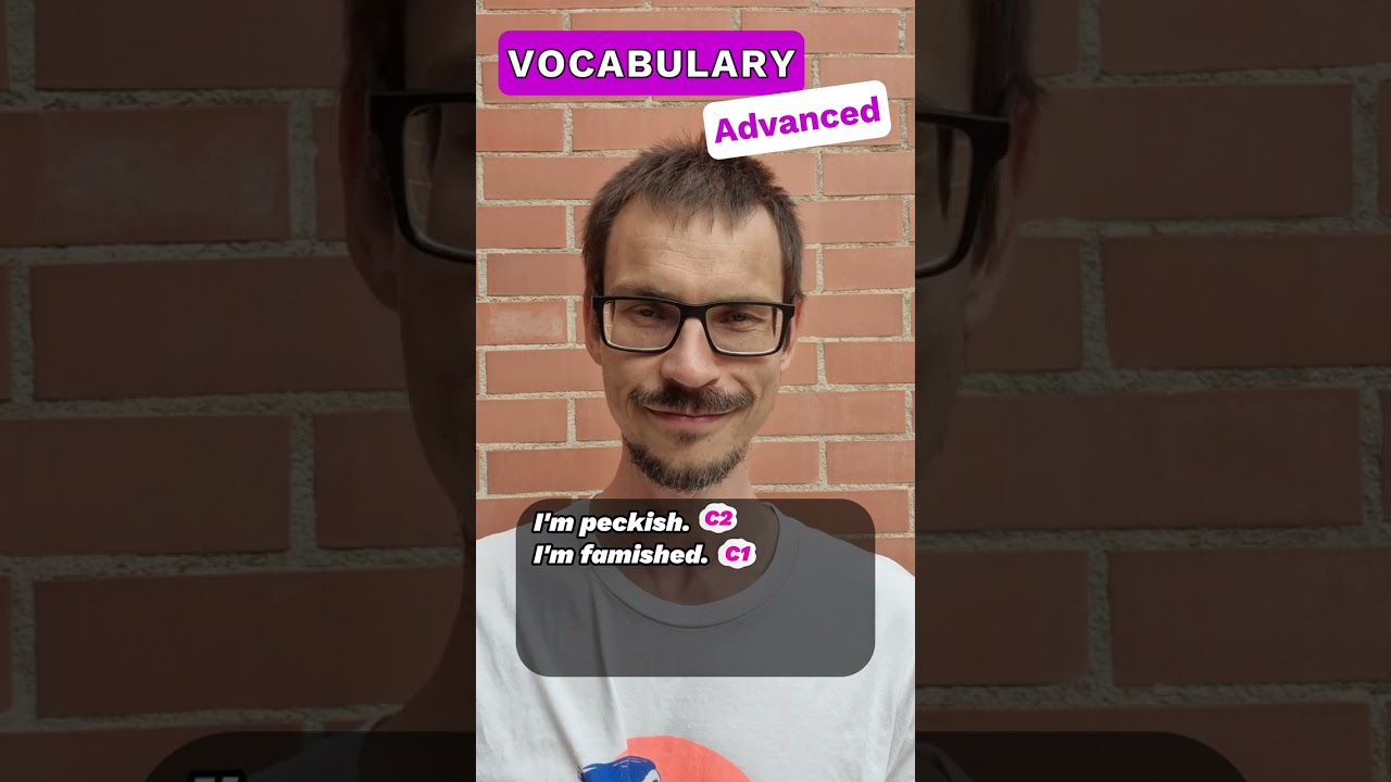 Vocabulary: synonyms to 'hungry': Learn English vocabulary 