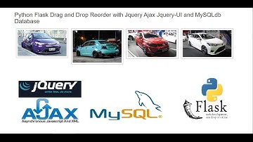 Python Flask Drag and Drop Reorder with Jquery Ajax Jquery-UI and MySQLdb Database