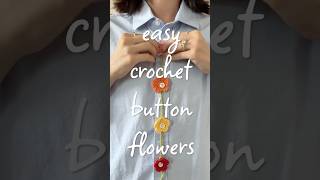 These easy DIY crochet button flowers are so cutie | A for Effort