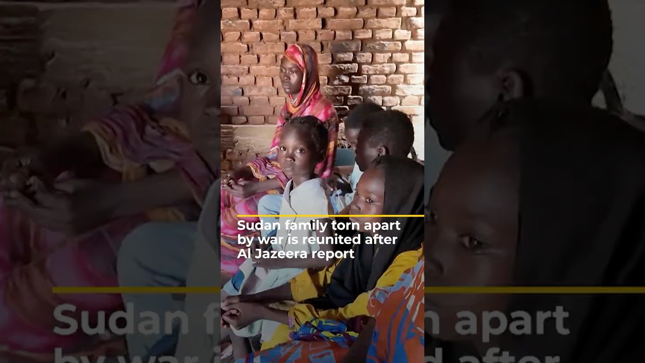 عائلة سودانية مزقتها الحرب تجتمع من جديد بعد تقرير الجزيرة | AJ #shorts