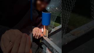 STROBE ROCKET IN THE HOOD! #viral #pyro #fireworks