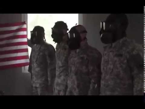 Gas Chamber and Reenlistment ceremony