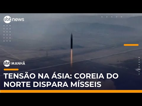 Video coreia-do-norte-dispara-misseis-e-aumenta-tensao-sul-convoca-reuniao-de-seguranca-sbt-manha