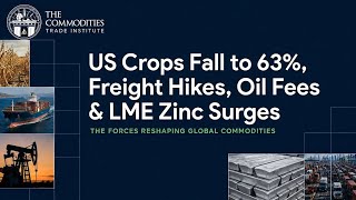 US Crops Fall to 63%, Freight Hikes, Oil Fees & LME Zinc Surges