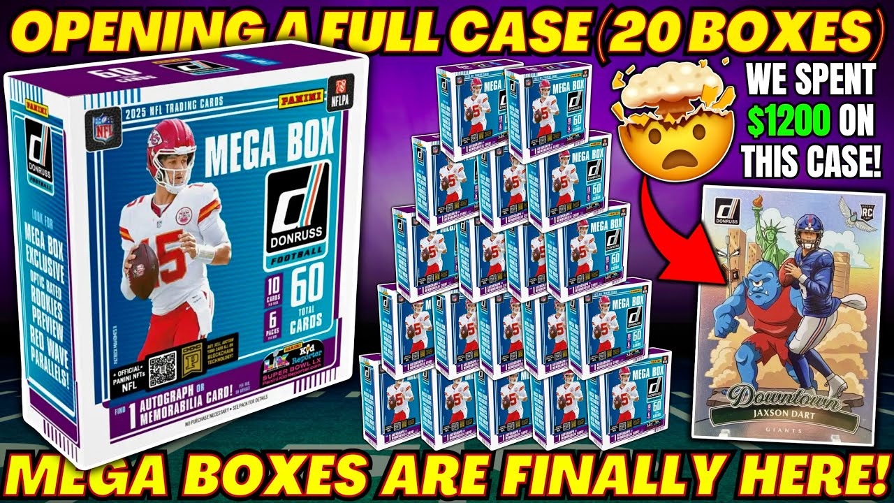 *МЕГАКОРОБКИ НАКОНЕЦ-ТО ЗДЕСЬ!🚨 ОБЗОР МЕГАКОРОБОК ФУТБОЛА DONRUSS 2025!🏈