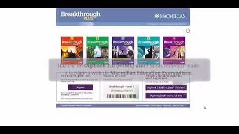 Cómo acceder a tu cuenta de Breakthrough Plus Digibook 2.0 como usuario existente