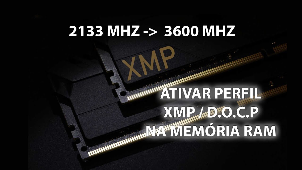 COMO ATIVAR O PERFIL XMP(D.O.C.P) DA MEMÓRIA RAM | ASUS TUF X570 - YouTube
