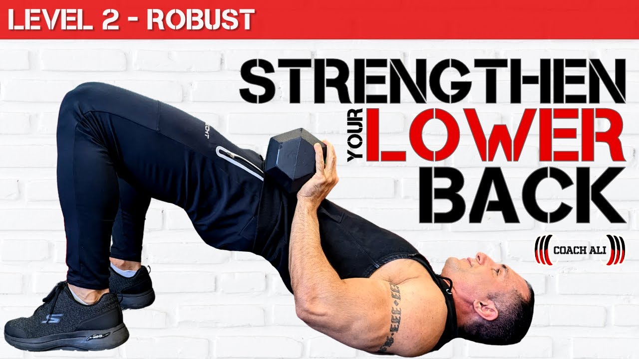 FIX YOUR LOWER BACK: Dumbbell Workout To Strengthen Weak Lower Back Muscles  At Home 