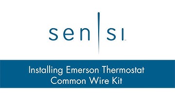 Installing an Emerson Thermostat Common Wire Kit