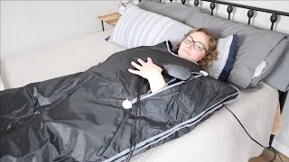 Far Infrared Sauna Blanket Review | Portable Sauna Infrared Blanket Home Sauna Relaxation 113176℉