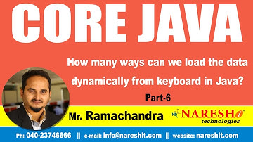 How many ways can we load the data dynamically from keyboard in Java? Part 6 | Core Java Tutorial