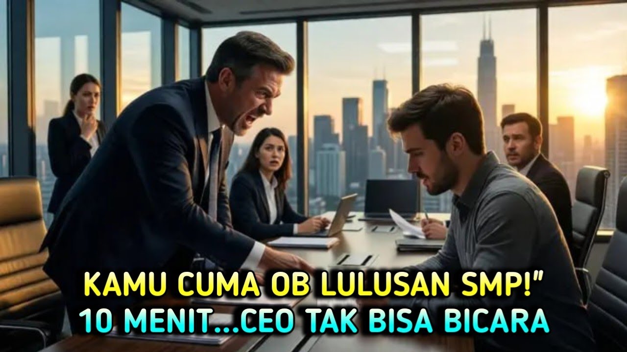 Dihina Karena Hanya Office Boy Lulusan SMP, 10 Menit Kemudian CEO Dibuat Terdiam & Shock!