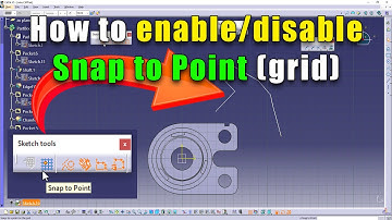 How to disable Snap to Point in CATIA V5