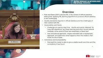 Second Workshop on methodologies for Official Statistics: Session 4