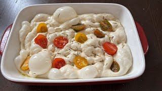 Soft & Easy Sourdough Focaccia Recipe | Big Bubble, NO-Knead Focaccia Bread