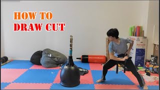 Advanced wakizashi technique-draw cutting [wakizashi tutorial/tameshigiri]