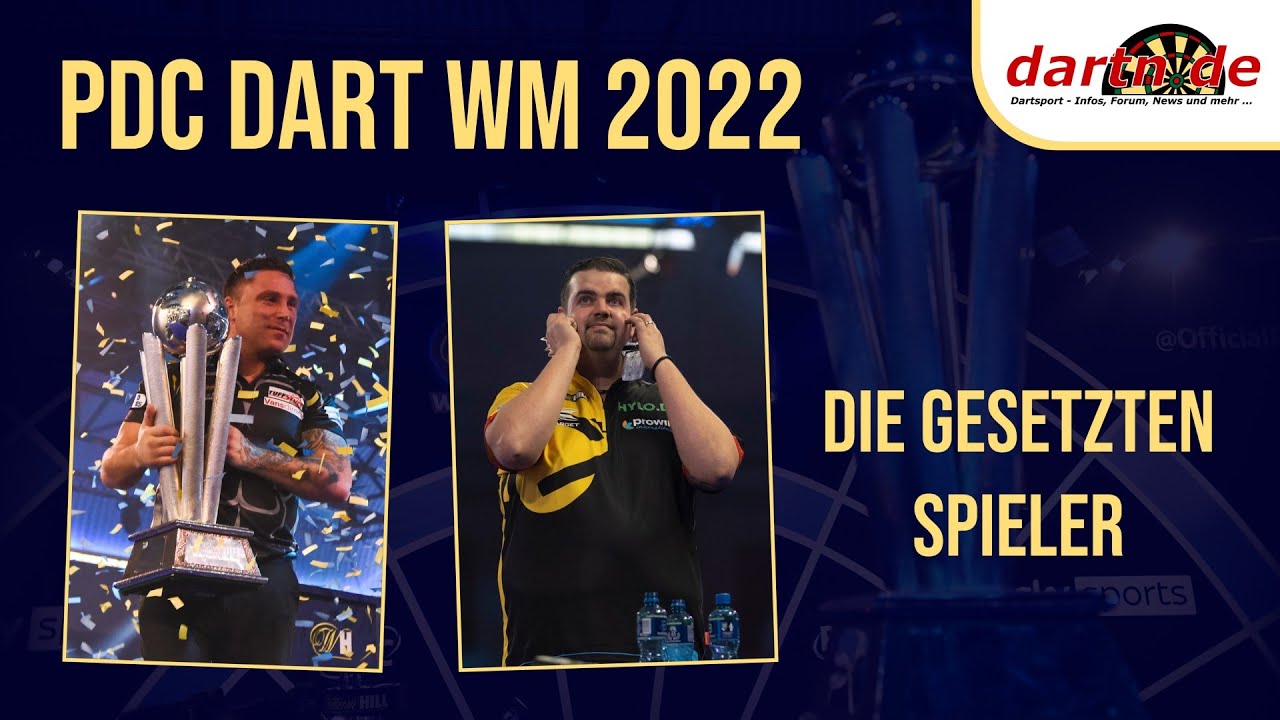 PDC Dart WM 2022 - Teilnehmerfeld - Die 32 gesetzten Spieler