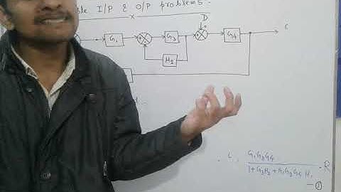 Numerical on block diagram reduction technique and Push button switch( Industrial automation Lec 7)