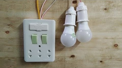 Cách đấu bảng điện sẵn một cầu chì, hai công tắc, ba ổ cắm đời mới