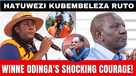 Winnie Odinga Warns Ruto: ODM Not for Sale to Ruto's Govt (HATUBEMBELEZI  RUTO)