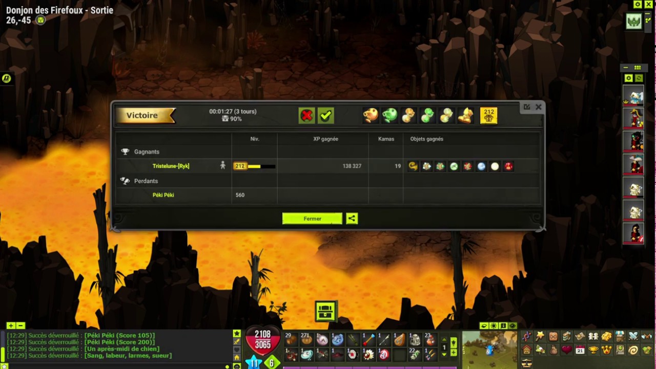 Dofus Peki Peki duo score hardi double incarnation