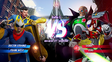 MARVEL VS. CAPCOM: INFINITE Doctor Strange Alt.,Frank West Alt. Gameplay In Arcade Mode