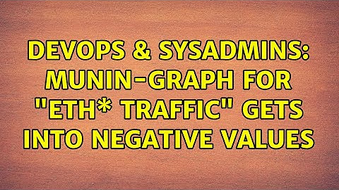 DevOps & SysAdmins: Munin-Graph for "eth\* traffic" gets into negative values