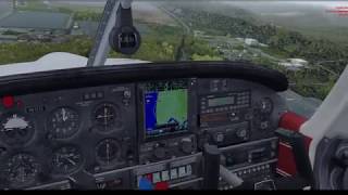 PA 28-R Crosswind Landing at Bowerman