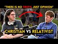 Student confronted with why relativism fails important conversation