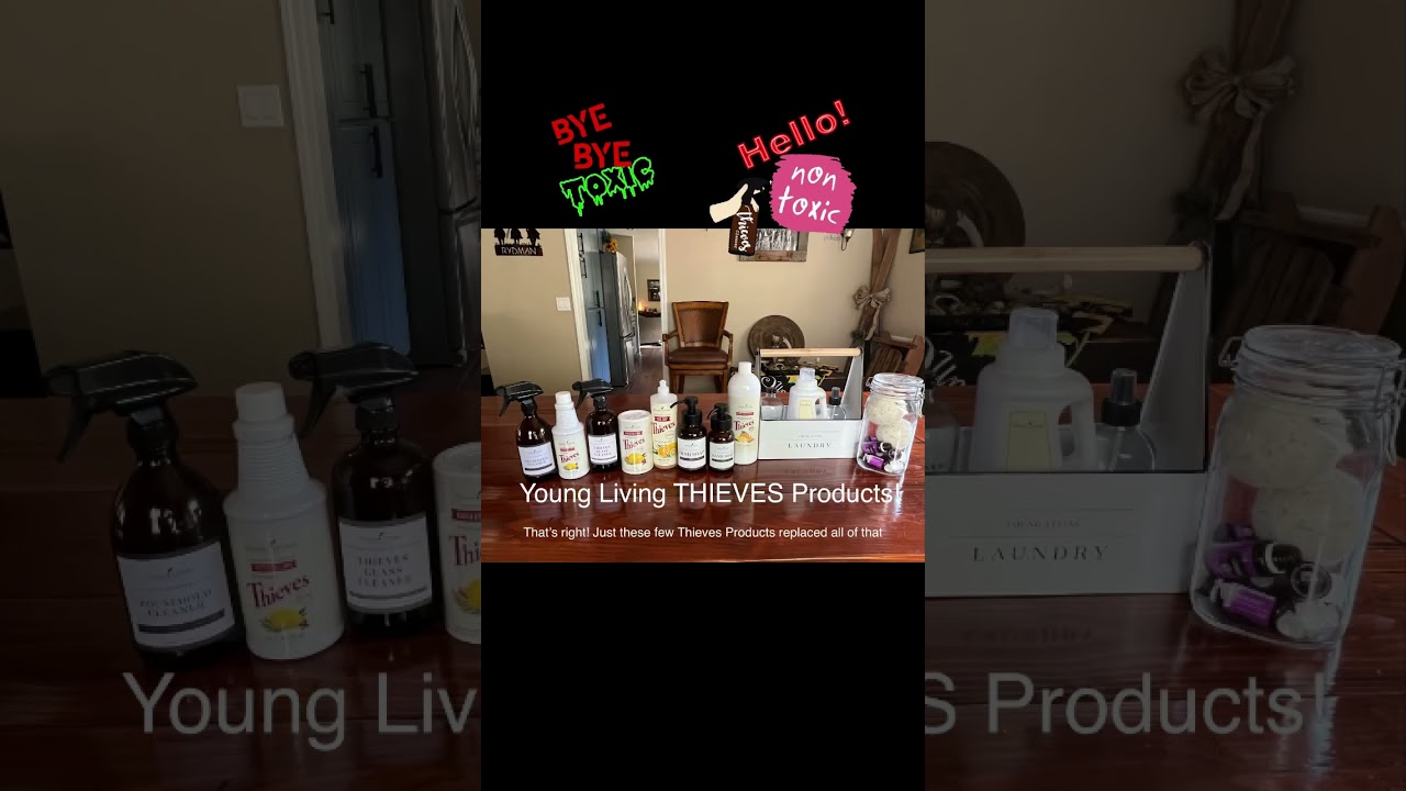 ByeBye HARMFUL TOXIC CHEMICALS!☠️ Hello Young Living Thieves Cleaning!🌱💜  Time to “DITCH & SWITCH”