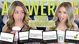 ANSWERING YOUR ASSUMPTIONS | UNFILTERED 🌶 🍃