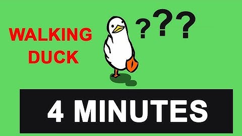 Duck Goes For A Walk 4 Minutes - Countdown Timer  4 minutes  - walking duck - đồng hồ đếm ngược