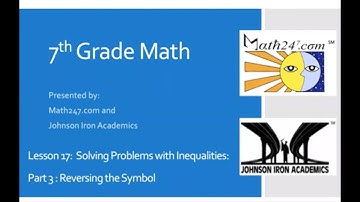 Lesson 17C - Solving Problems with Inequalities (part 3 of 3)