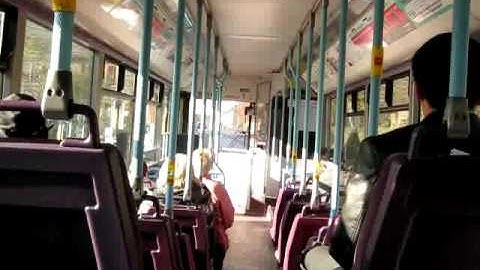 First Huddersfield Dennis Dart Plaxton Pointer 2 R332 HYG 40669 On 327 Gear Issues