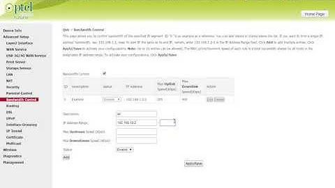 How To Limit Speed of WiFi and lan Users on PTCL   YouTube