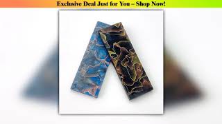 Limited 1piece Copper Mesh Resin Knife Handle Material DIY Patch Decor Scales Slabs Blank 120x40x8m