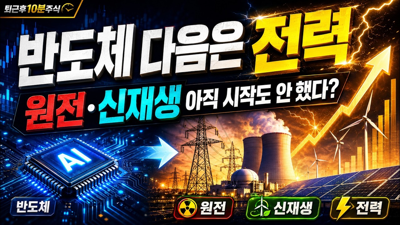 [두산에너빌리티 주가전망 대한전선 주가전망] AI 데이터센터가 만든 전력 슈퍼사이클｜원전·신재생에너지 아직 시작도 안 한 이유! 원전 관련주 집중 해부