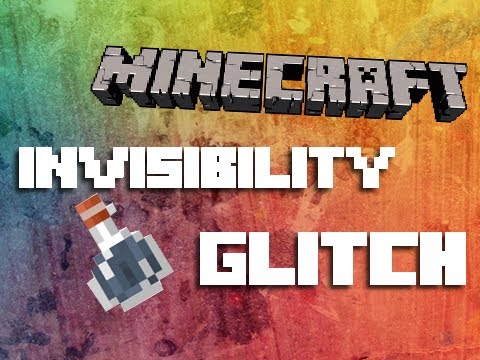 Minecraft permanent invisibility glitch! MUST SEE