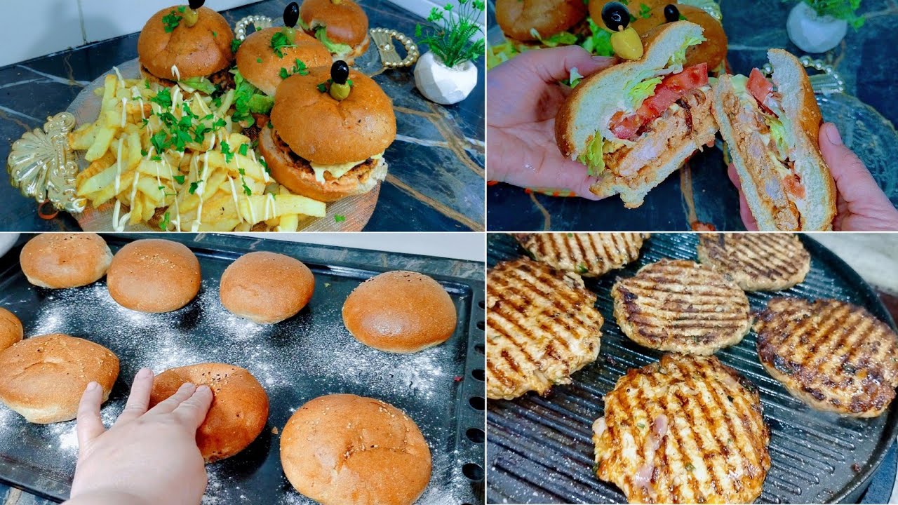 طيبت لولادي بورغر على أصولو وكيما بغاوها وصفة سبونج بوب🤣#اكسبلور #food #وصفات #مطبخ #عشاءلذيذ 