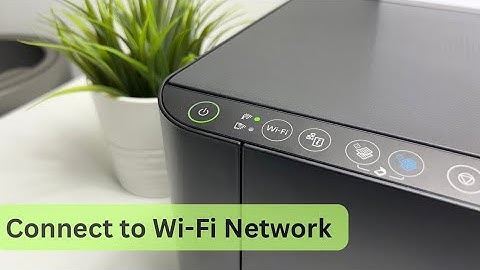 How to connect Epson EcoTank printer to a computer using WiFi network