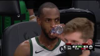 Khris Middleton Fouled on the 3 point shot and it was Called a Flagrant foul😮Bucks vs Hawks Game 5