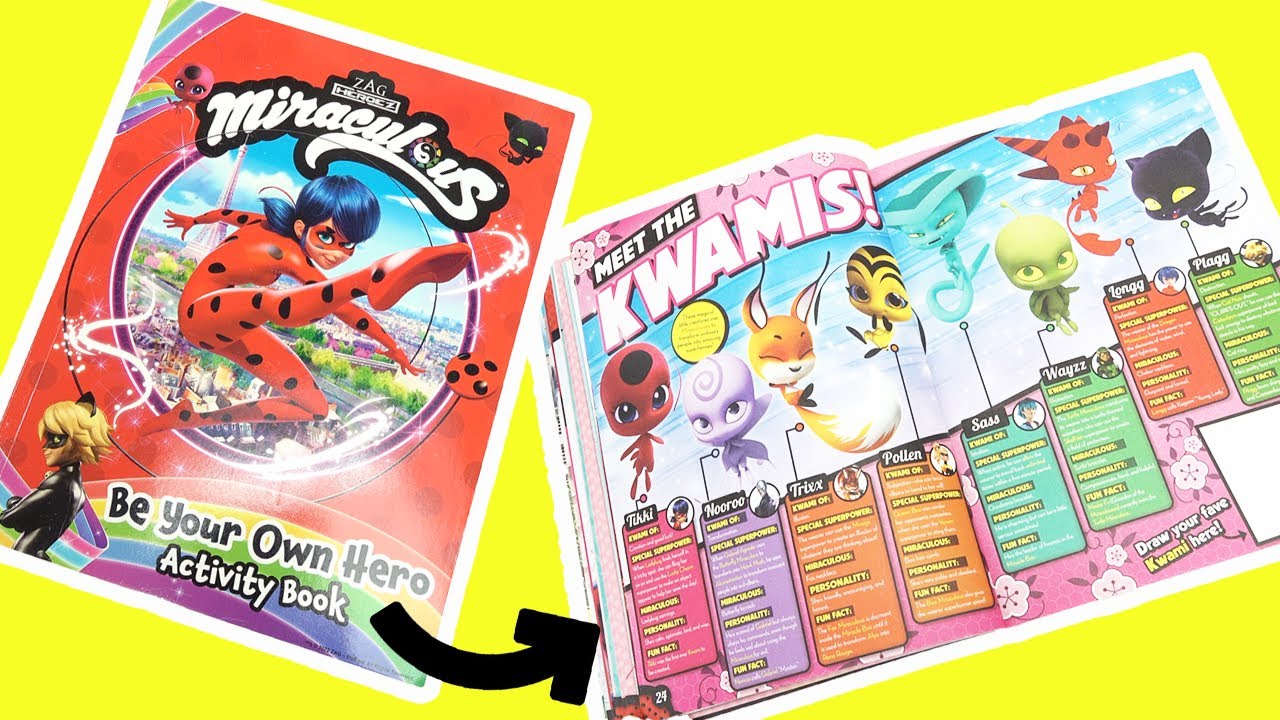 Miraculous Ladybug And Cat Noir Activity Book Pages Be Your Own Hero 
