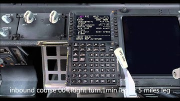 PMDG 737 ngx how to input Holding instruction