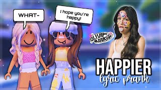 HAPPIER  Olivia Rodrigo LYRIC PRANK! || ROBLOX