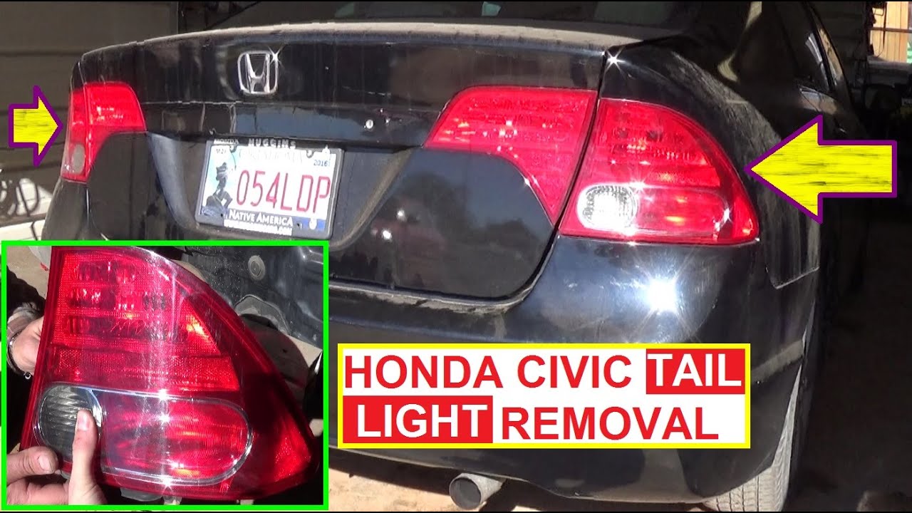 2007 honda civic tail light replacement