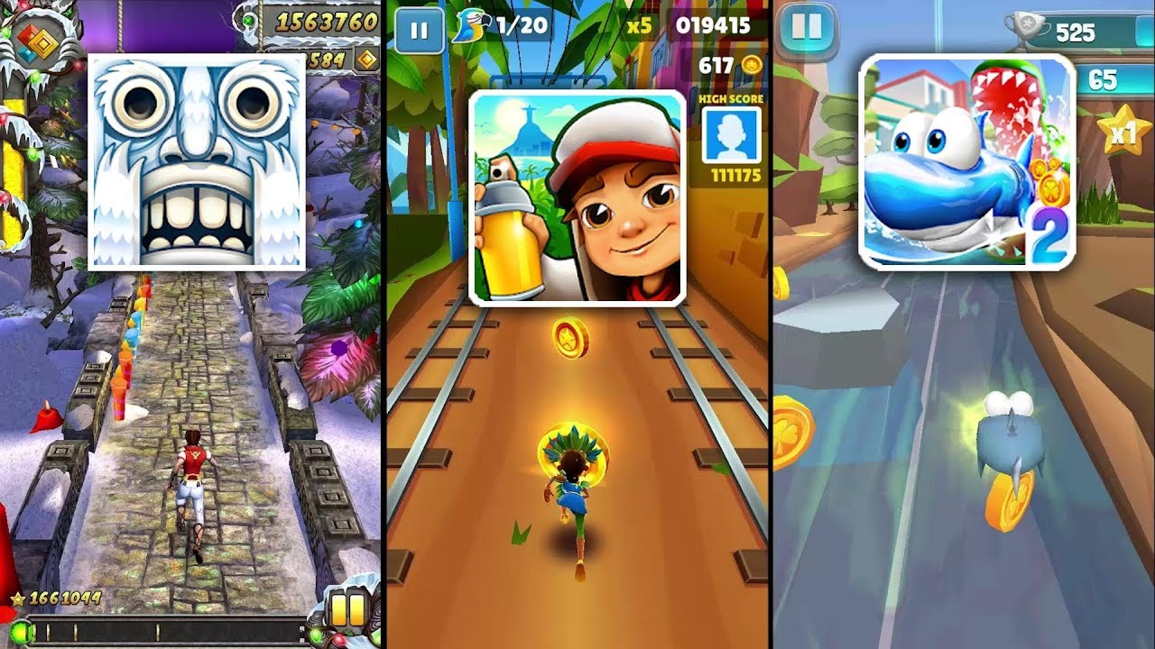 Temple Run 2 Frozen Festival Vs Subway Surfers Rio Vs Run Fish Run 2 ...