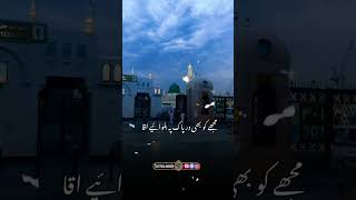 Mujhe Bhi Dar-e-Pak Pe Bulwaiye Aqa 🥺❤️ | Emotional Naat Status🥰#Madinah #GreenDome #NaatStatus