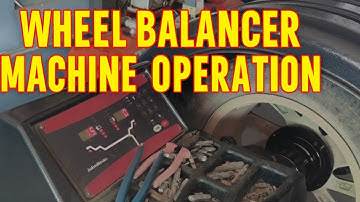 How Wheel Balancer Works - Full Operation Demo! #WheelBalancing #Car #TyreShop #WheelBalancerMachine